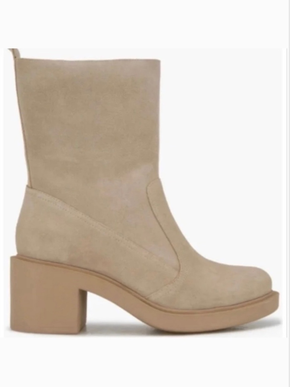 Andre Assous Gloria Water Resistant Suede Boot Sesame SZ 9 & 10